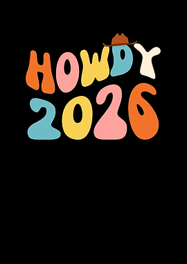 Howdy 2026 Cowboy Hat