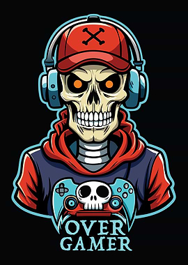 Skull Gamer Mascot
