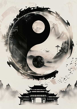 Yin Yang Harmony Poster