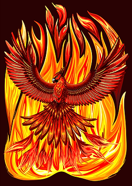 Phoenix immortal bird Rising