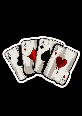 Four Aces Playing Cards