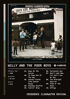 Willy And The Poor Boys (1969) by Creedence Clearwater Revival