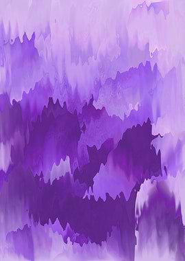 Abstract Purple Waves, Dreamy Fluid Art