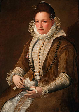 Portrait of a Woman with a Dog