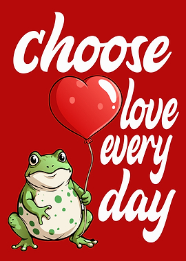 Choose Love Frog