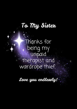 Sister Appreciation Message