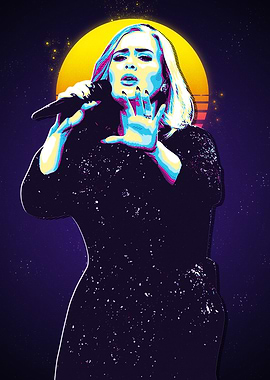Adele Retro Pop Art