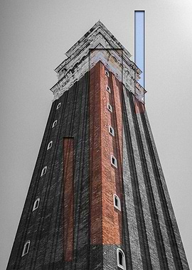 Brick Tower with Cutout