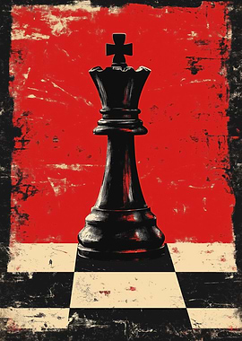 Black Queen Chess Piece