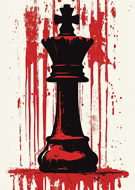 Bloody Queen Chess Piece