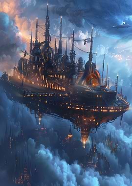 Cyber Steampunk City