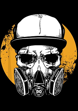 Skull in Gas Mask