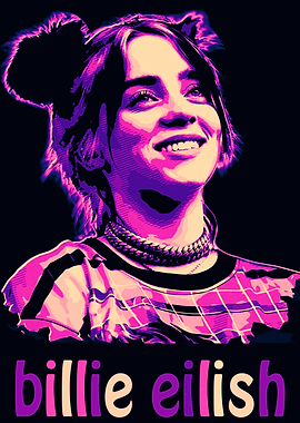 Billie Eilish Pop Art Portrait