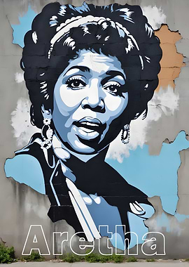 Aretha Franklin Mural