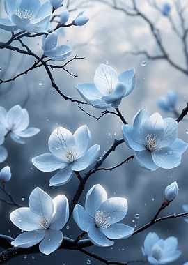 Delicate White Blossoms