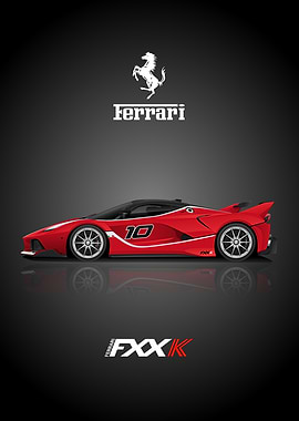 Ferrari FXX K Poster