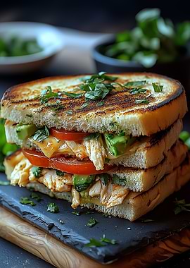 Grilled Chicken Avocado Sandwich