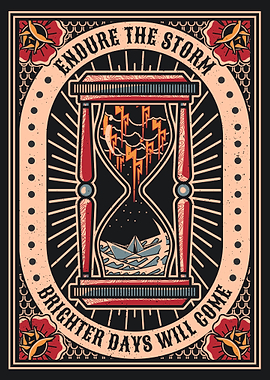 Hourglass Storm Illustration