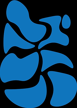 Abstract Blue Shapes