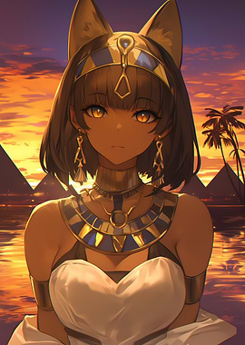 Egyptian Goddess Anime girl