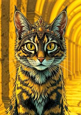 Royal Cat Portrait