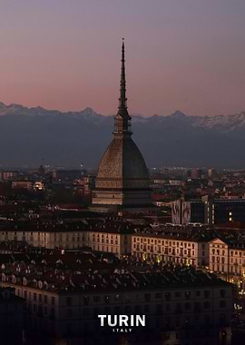 Turin Skyline with Mole Antonelliana