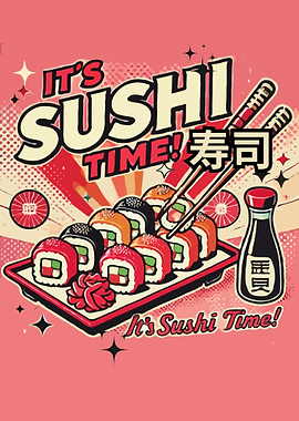 Sushi Time! Retro Design