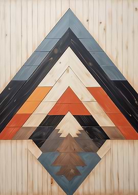 Wooden Geometric Wall Art