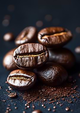 Coffee Beans Pile
