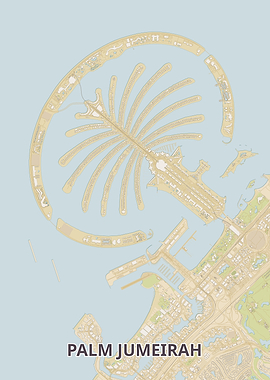 Palm Jumeirah Map