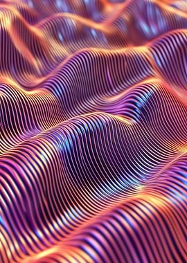 Abstract Wavy Lines