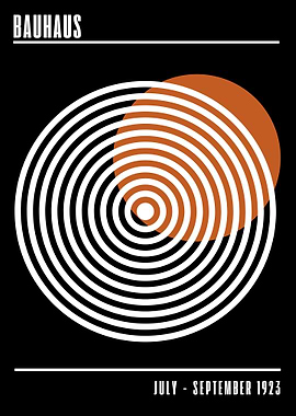 Bauhaus Geometric Poster