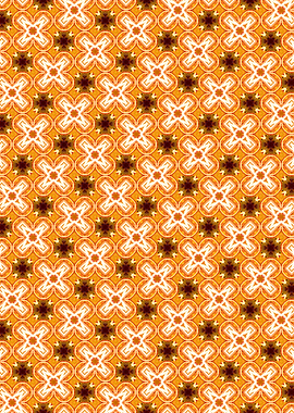 Orange and Brown Geometric Pattern