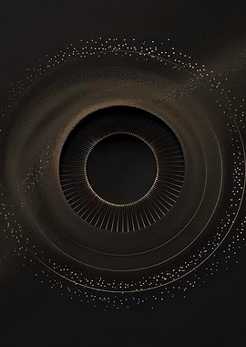 Gold Circle Abstract