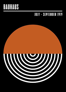 Bauhaus Geometric Poster