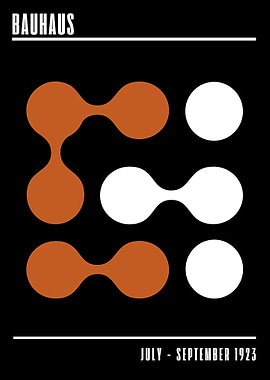 Bauhaus Geometric Poster