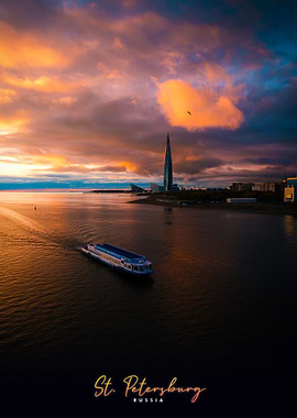 St. Petersburg Sunset Russia