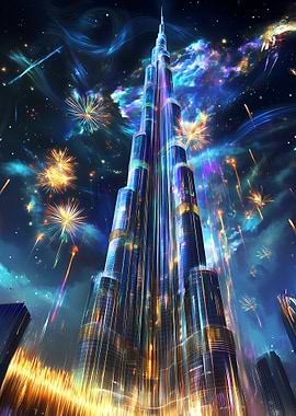 Burj Khalifa Fireworks