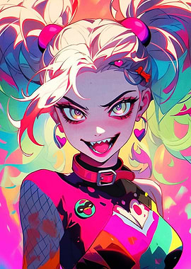 Anime Girl with Pink Hair