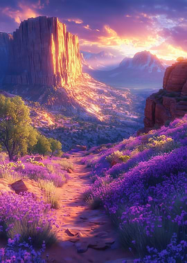 Lavender Canyon Landscape