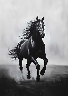 Black Horse Running