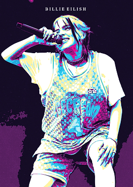 Billie Eilish Pop Art