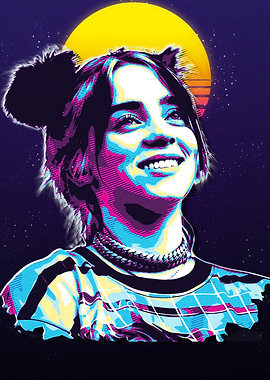 Billie Eilish Retro Pop Art