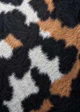 African Wild Dog Fur Abstract