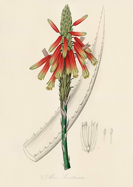 Aloe Socotrina Illustration