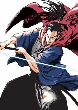 Samurai Warrior Illustration