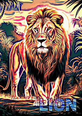 Majestic Lion Artwork