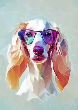 Chic Afghan Hound: A Stylish Dog Portrait