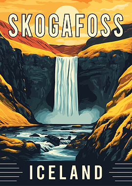 Skogafoss Waterfall Iceland