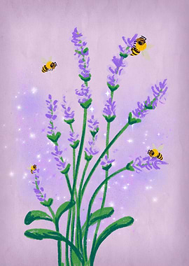 Lavender Bees